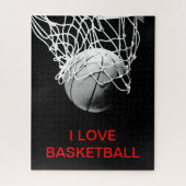 I Liebe Basketball Puzzle (Vertikal)