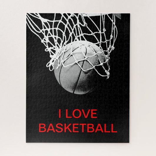I Liebe Basketball Puzzle (Vertikal)