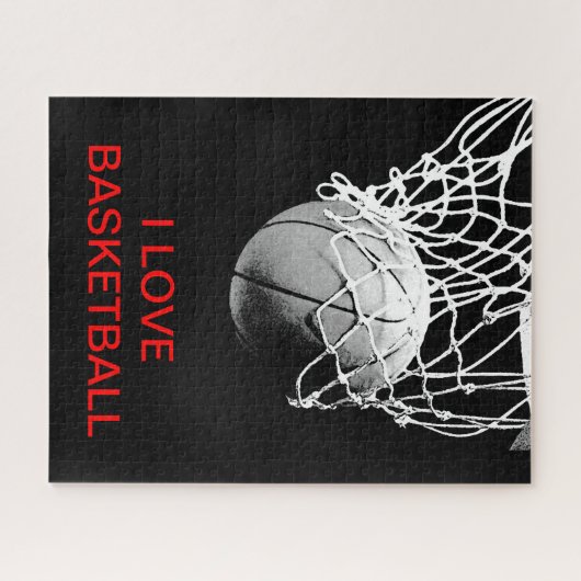 I Liebe Basketball Puzzle (Horizontal)