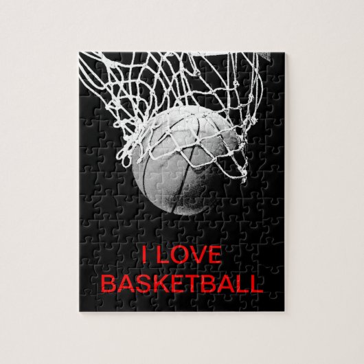 I Liebe Basketball Puzzle (Vertikal)