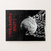 I Liebe Basketball Puzzle (Horizontal)
