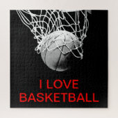 I Liebe Basketball Puzzle (Vertikal)