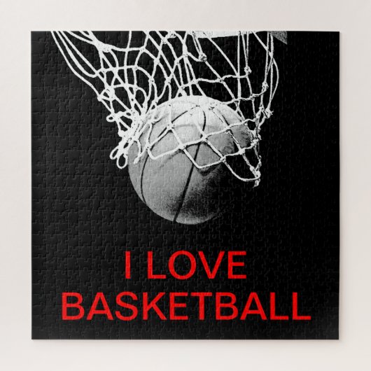 I Liebe Basketball Puzzle (Vertikal)
