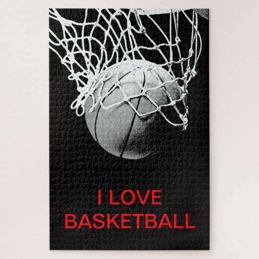 I Liebe Basketball Puzzle (Vertikal)