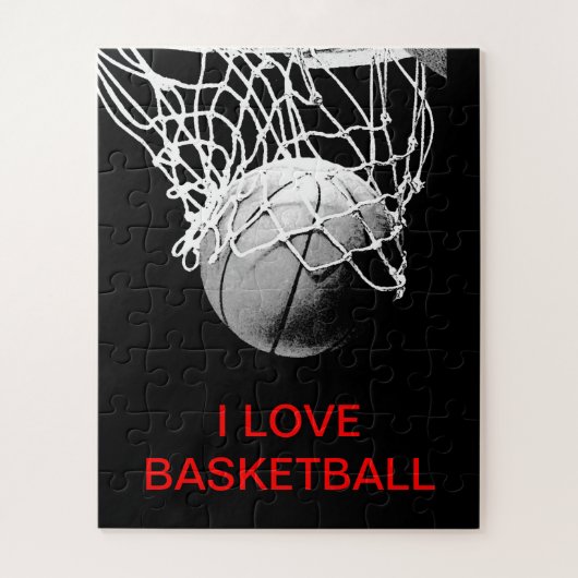 I Liebe Basketball Puzzle (Vertikal)