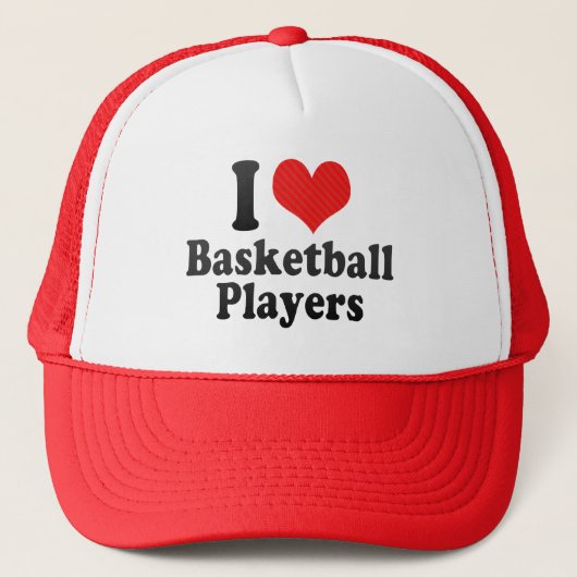 I Liebe-Basketball-Spieler Truckerkappe (Vorderseite)