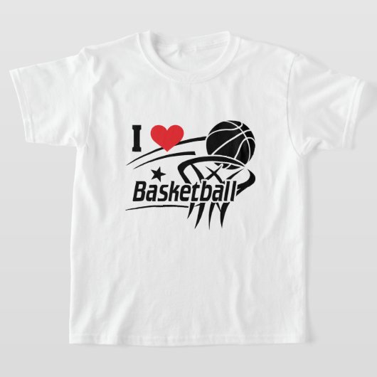 I Liebe Basketball T-Shirt (Ablage )