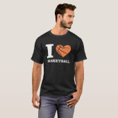 I Liebe Basketball T-Shirt (Vorne ganz)