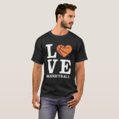 I Liebe Basketball T-Shirt (Vorne ganz)