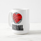 I Liebe Basketball - Tasse (Vorderseite Links)