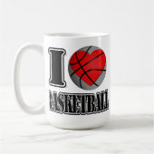 I Liebe Basketball - Tasse (Links)