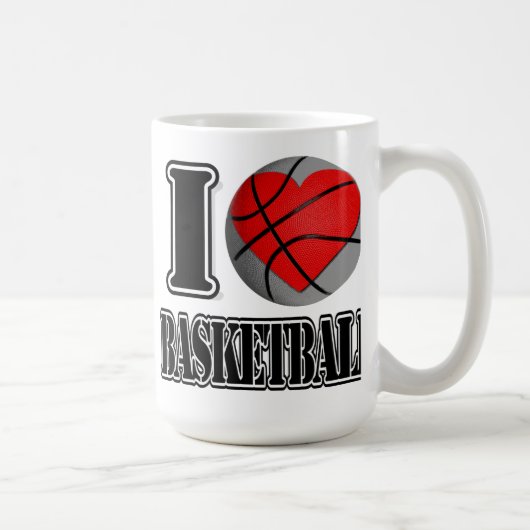 I Liebe Basketball - Tasse (Rechts)