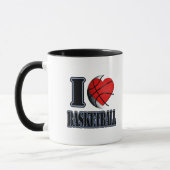 I Liebe Basketball - Tasse (Links)