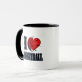 I Liebe Basketball - Tasse (Vorderseite Links)