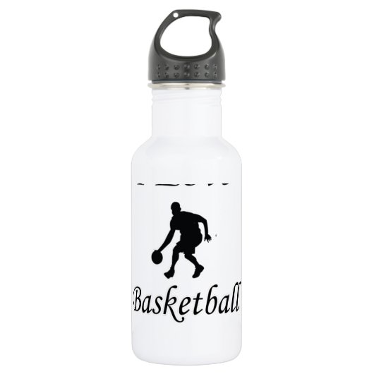 I Liebe Basketball Trinkflasche (Vorderseite)