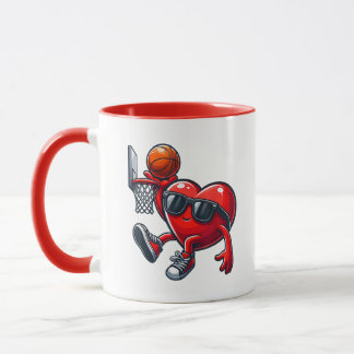 I Liebe Basketball Valentinstag Valentine Sports Tasse
