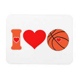 I Liebe Basketballmagnet Magnet