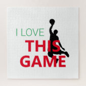 I Liebe Basketballspiel Puzzle (Vertikal)