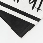 I Liebe Basketballtextmuster Schwarz-weiß Fleecedecke (Ecke)