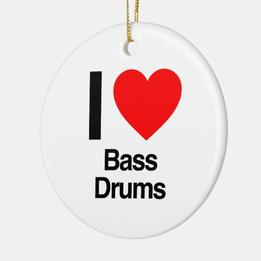 i Liebe Bass Drums Keramikornament (Links)