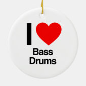 i Liebe Bass Drums Keramikornament (Hinten)