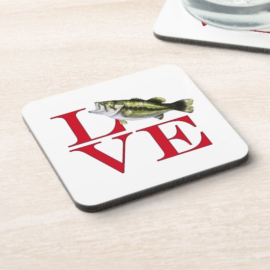 I Liebe Bass Getränkeuntersetzer (Linke Seite)