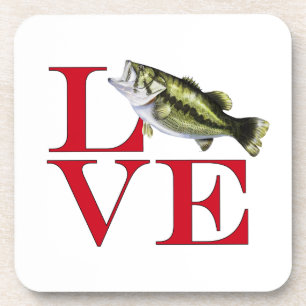 I Liebe Bass Getränkeuntersetzer