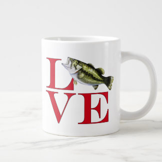 I Liebe Bass Jumbo-Tasse