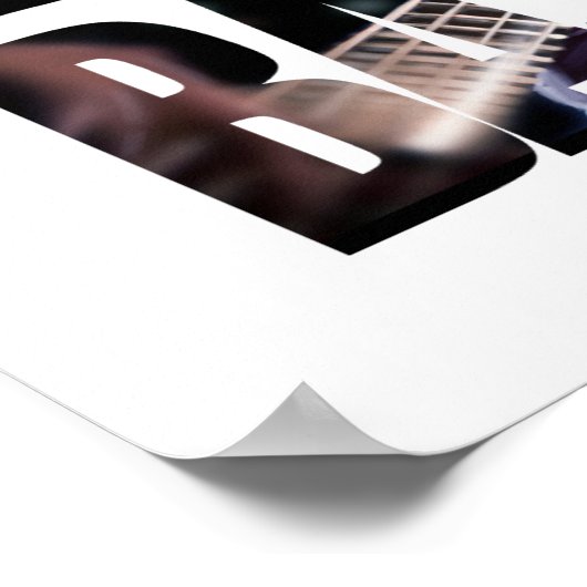 I Liebe Bass Poster (Ecke)