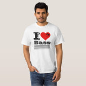 I Liebe Bass T - Shirt (Vorne ganz)