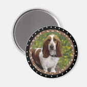 I Liebe Basset Hound Hunde Magnet (Vorderseite/Rückseite)