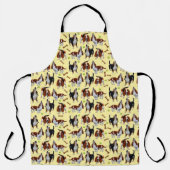 I Liebe Basset Hunde Hunde Schürze (Vorderseite)