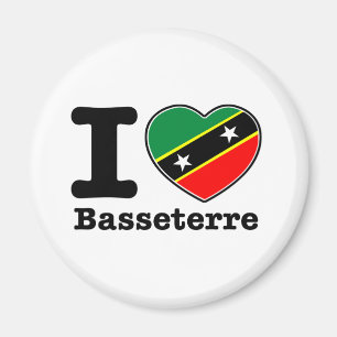 I Liebe Basseterre Magnet