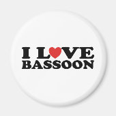 I Liebe Bassoon Magnet (Vorne)