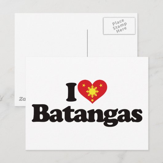 I Liebe Batangas Postkarte (Vorne/Hinten)