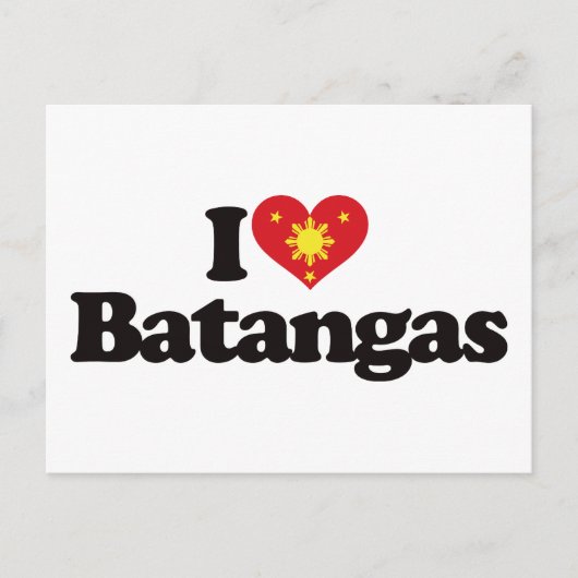 I Liebe Batangas Postkarte (Vorderseite)