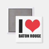 I Liebe Baton Rouge Magnet (Vorderseite/Rückseite)
