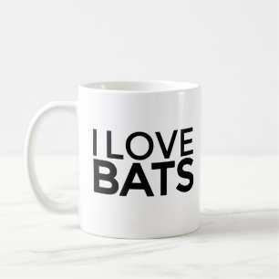 I LIEBE BATS Kaffee Tasse für Fledermausliebhaber
