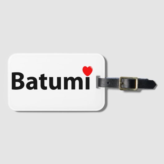 I Liebe Batumi Gepäckanhänger (Vorderseite (Horizontal))