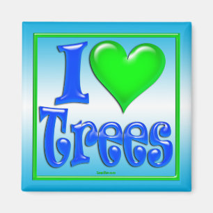 I Liebe-Baum-Magnet Magnet
