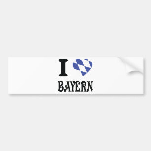 I Liebe Bayern Autoaufkleber