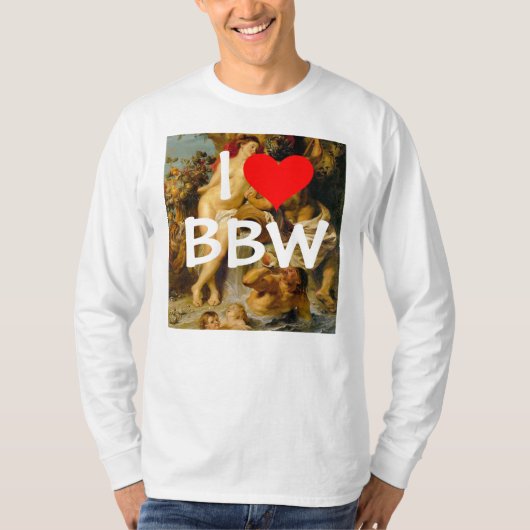 I Liebe BBW Shirt (Vorderseite)