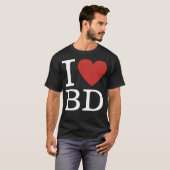 I ❤️ Liebe BD (für Mitarbeiter der Gebäude-Abteilu T-Shirt (Vorne ganz)
