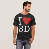 I ❤️ Liebe BD (für Mitarbeiter in der Unternehmens T-Shirt (Vorne ganz)