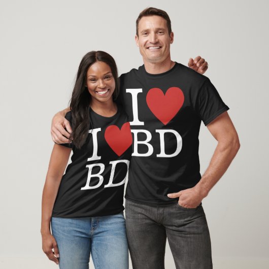 I ❤️ Liebe BD (für Mitarbeiter in der Unternehmens T-Shirt (Unisex)