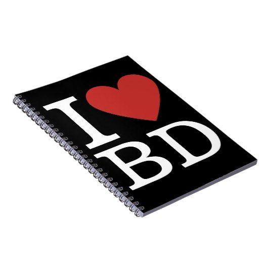 I ❤️ Liebe BD - Gebäude Abteilung NOTEBOOK Notizblock (Rechte Seite)