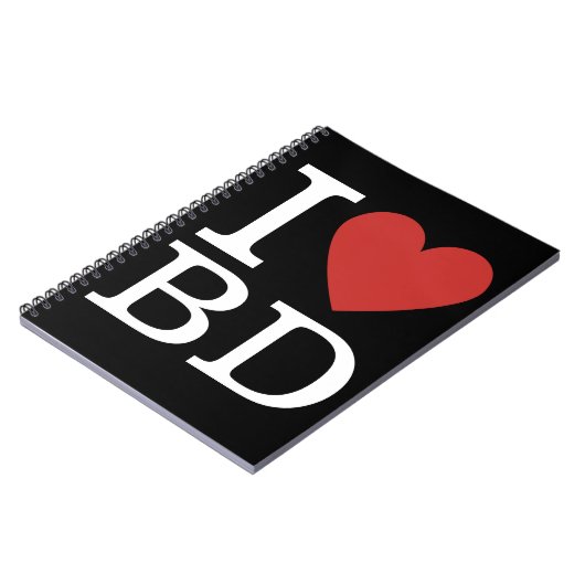 I ❤️ Liebe BD - Gebäude Abteilung NOTEBOOK Notizblock (Linke Seite)