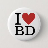 I ❤️ Liebe BD - Schaltfläche "Gebäude Department B Button (Vorderseite)