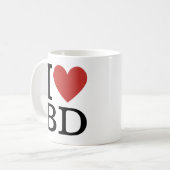 I ❤️ Liebe BD - TASSE für Unternehmensentwicklung (Vorderseite Links)