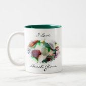 I Liebe Beach Glass Tasse (Links)